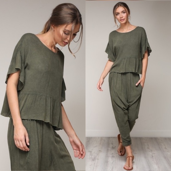 Mustard Seed Tops - 🕶 MINERAL WASHED TOP